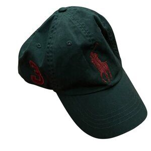 Polo Ralph Lauren Baseball Hat Cap Unisex One Size Only Leather Strap Greem NEW